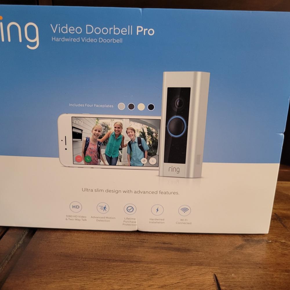 Ring Video Doorbell Pro - Silver and Black